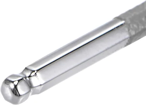 Miniatura 4 de uxcell Llave hexagonal de extremo de bola de 0.059 in, herramienta de reparación de acero S2 en forma de L brazo largo 4 piezas