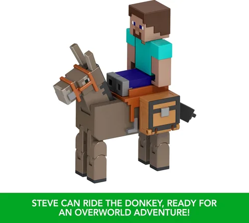 Miniatura 4 de Mattel Minecraft Figura de acción y accesorios Paquete de 2 con Creeper a escala de 3.25 pulgadas, set de juguetes coleccionables