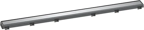 Miniatura 15 de hansgrohe RainDrain Match - Drenaje de ducha lineal para 23 5/8 pulgadas, con marco de altura ajustable en cromo, drenaje rectangular de acero