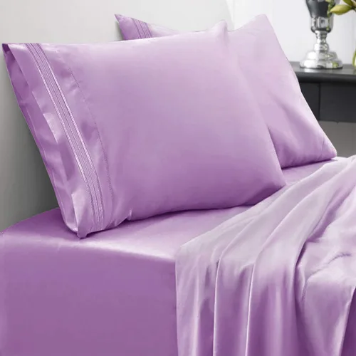 Miniatura 35 de Sweet Home Collection Juego de sábanas de 1800 hilos, sábanas de microfibra cepillada suave de calidad egipcia, juego de ropa de cama de lujo