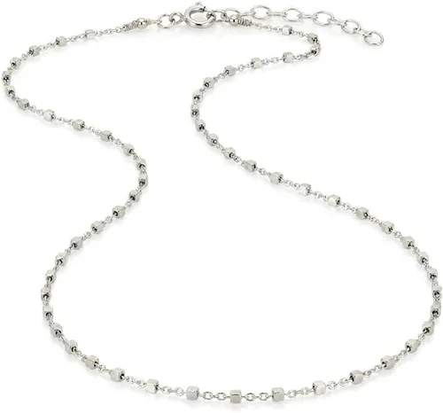 Miniatura 9 de Annika Bella Gargantilla de cadena para mujer, gargantilla de plata de ley 925, longitud de 13 a 16 pulgadas, collares cortos para adolescentes
