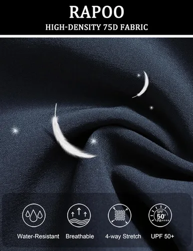 Miniatura 6 de Rapoo Pantalones de senderismo ligeros para hombre, de secado rápido, elásticos, para correr, entrenar y casual