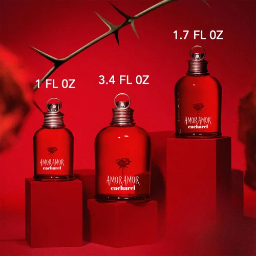 Miniatura 7 de Cacharel Amor Amor - Eau de Toilette y set de regalo de fragancia para mujer, floral, ámbar, afrutado con notas de jazmín y vainilla