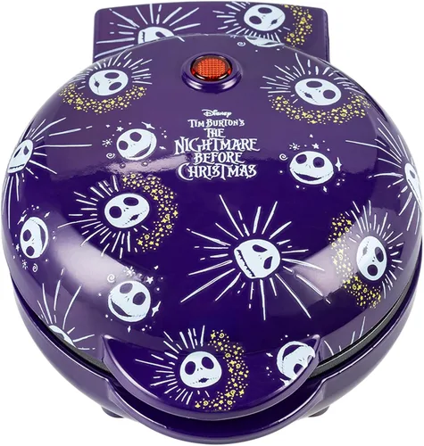 Miniatura 8 de Uncanny Brands Nightmare Before Christmas Jack Skellington Mini waflera - Pequeño aparato de cocina