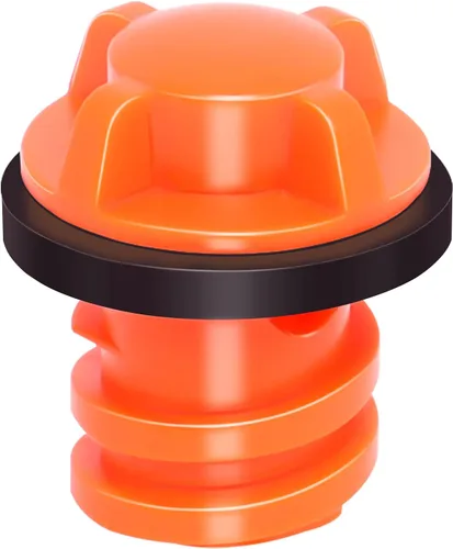 Miniatura 8 de Tapones de drenaje de repuesto compatibles con enfriador Yeti/Rtic 20 35 45 65 110, pequeños tapones de drenaje con diseño a prueba de fugas, Naranja