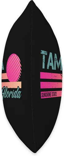 Miniatura 2 de Florida Native Resident Sunshine State Souvenir Tampa Florida State Fan - Almohada de recuerdo, 16 x 16 pulgadas, multicolor