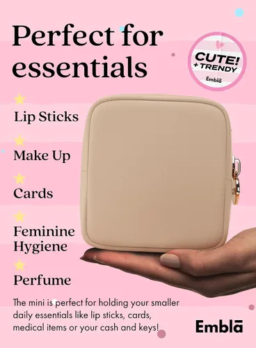 Miniatura 3 de Bolsa de Maquillaje de Viaje Embla Bolsa de Aseo de Viaje, Arena, Mini, Mini