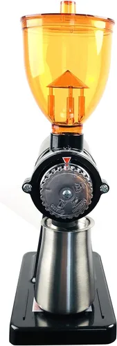 Miniatura 5 de Molinillo eléctrico de grano de café de 180 W con embudo de capacidad de 8.82 oz, molinillo de café y especias, molinillo automático de fresas