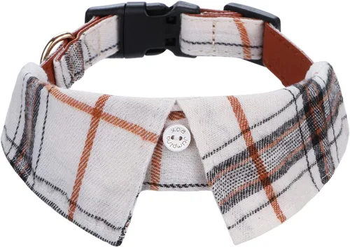 Miniatura 12 de Faleela Lindo Collar de Perro Navideño Suave para Niña con Lazo, Collar de Perro con Corbatín para Niño, Collar Ajustable Desmontable para Mascotas
