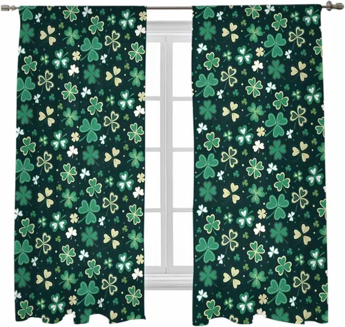 Miniatura 29 de Cortinas traslúcidas para camión rojo de Navidad de 45 pulgadas de largo, juego de 2 paneles de tablero de madera retro rústico con cuadros