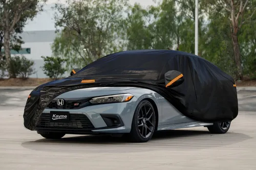 Miniatura 7 de Kayme - Cubierta completa impermeable de 7 capas para Honda Civic Sedán/Coupé (1991-2024), apta para todo clima, protección p/exteriores contra