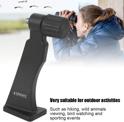 Miniatura 4 de 214 Adaptador de trípode binocular, soporte de adaptador binocular de metal, tornillo de 1/4 pulgadas, accesorio de conexión para telescopio