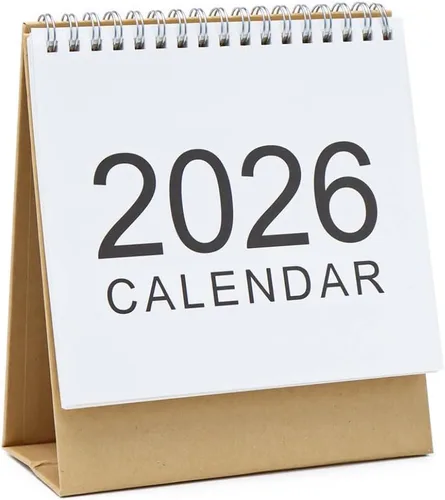 Mini calendario de escritorio 2025, calendario de escritorio pequeño, calendario mensual de año académico para planificar, organizar el horario