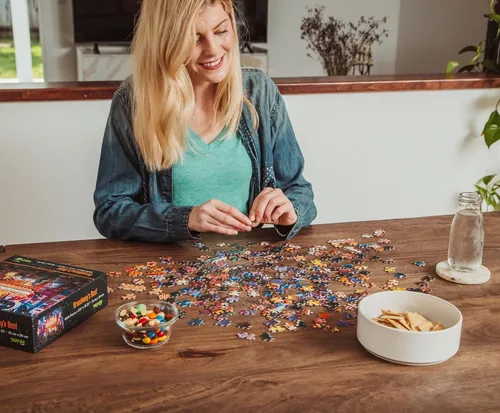 Miniatura 6 de Broadway - Rompecabezas de 1000 piezas de Rachid Lotf Divertido rompecabezas de cerebro, juguetes y juegos para niños y adultos 28 x 20 pulgadas