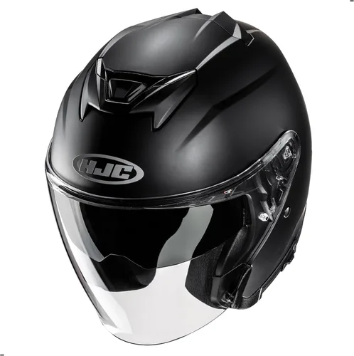 Miniatura 5 de HJC i31 Casco de motocicleta de cara abierta, aprobado por DOT (negro semi plano, XXL)