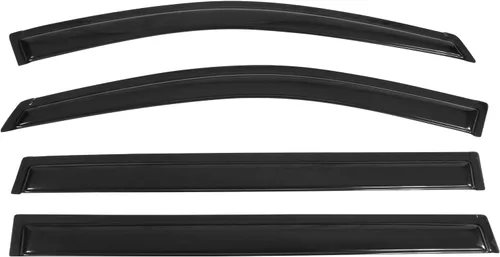 Miniatura 2 de IKON MOTORSPORTS - Visera de ventana compatible con Toyota Sienna XL20 2004-2010, estilo delgado, acrílico, tintado humo, lluvia, protección contra