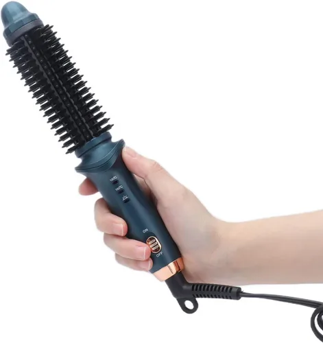 Miniatura 4 de Rizador termostático para rizar el cabello 2 en 1, cepillo eléctrico portátil para rizar el cabello, kit de alisador de doble propósito, calentador