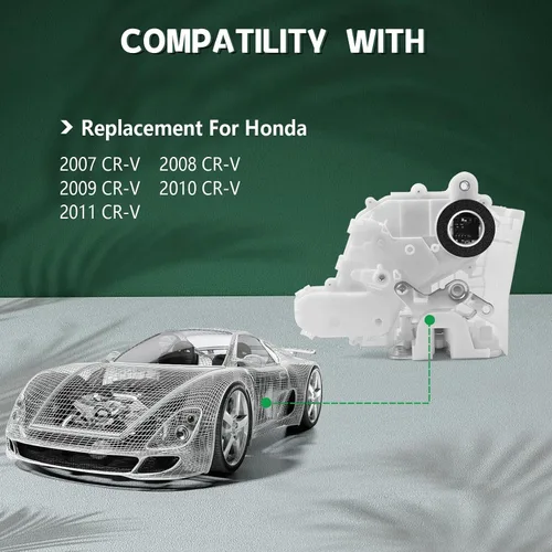 Miniatura 3 de OTUAYAUTO Motor de Actuador de Cerradura de Puerta Eléctrica Delantero Izquierdo Lado del Conductor - Reemplazo para Honda CRV CR-V 2007 2008 2009