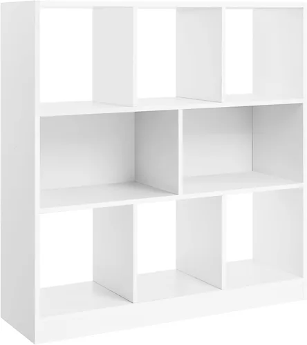 Miniatura 16 de VASAGLE Custos Collection - Estantería para libros tipo cubo con 4 compartimentos, 9.4 x 26 x 26 pulgadas, estantería de almacenamiento para sala