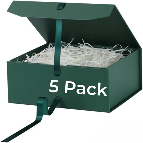 Miniatura 12 de GoooodGift Caja de regalo grande azul, 1 paquete de 13.5 x 11 x 5.3 pulgadas, caja de regalo de lujo para regalos con tapa de cierre magnético