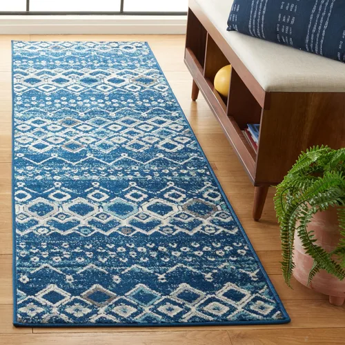 Miniatura 59 de SAFAVIEH Amsterdam Collection Alfombra Decorativa - 2.3 pies x 4 pies, Negro & Multi, Diseño Marroquí Bohemio, Sin Desprendimiento y Fácil Cuidado