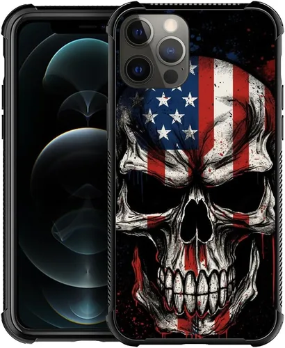 Miniatura 15 de Funda compatible con iPhone 12 Mini, fundas para mujeres y niñas, a prueba de golpes, antiarañazos, Betsy Ross de 13 estrellas, bandera Betsy Ross