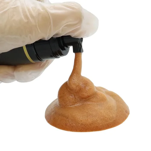 Miniatura 2 de Dolahair Tinte en Aerosol de Encaje Castaño Medio y Mousse para Derretir Pelucas de Encaje, con 2 Bandas Elásticas Marrón medio