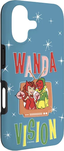 Miniatura 3 de Marvel WandaVision Wanda & Vision Retro TV Artwork - Carcasa para iPhone 17