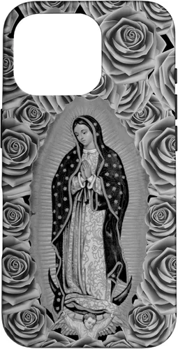 Miniatura 20 de Funda para iPhone 14 Pro Max Our Lady Virgen De Guadalupe Virgen María Floral