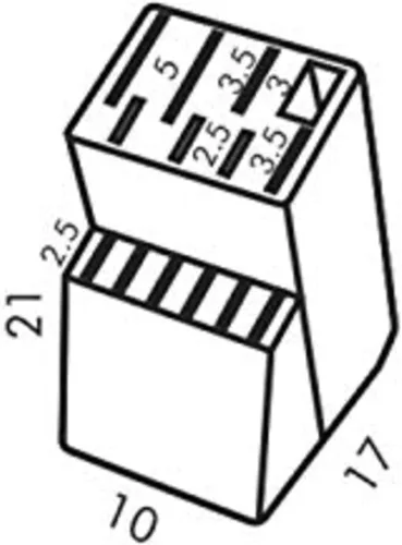 Miniatura 3 de Tescoma Bloque universal de cuchillos de madera sin cuchillos (13 cuchillos y tijeras/acero afilador)