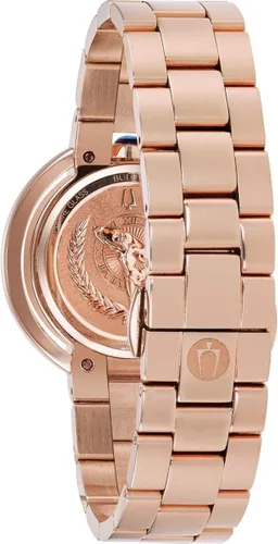 Miniatura 2 de Bulova Reloj analógico de cuarzo para mujer con correa de acero inoxidable 98R250 Blanco Reloj de cuarzo