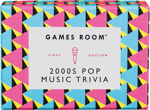 Ridley's Juego de cartas de trivia de música pop de los años 2000, juego de preguntas para adultos y niños, más de 2 jugadores, incluye 40 cartas
