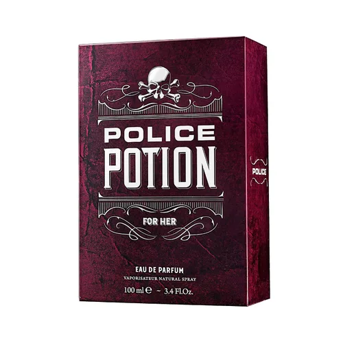 Miniatura 8 de Police Potion Love For Her por Police for Women - Un aroma ámbar, amaderado - Notas de bergamota dulce, rosa y almizcle blanco - Contenedor elegante