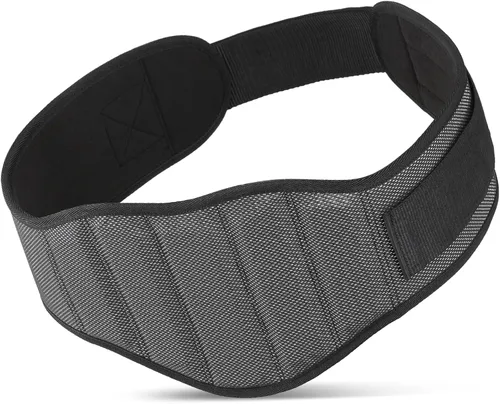 Cinturón de levantamiento de pesas para hombres y mujeres, cinturón de gimnasio de apoyo lumbar y espalda de 8 pulgadas para culturismo, fitness,