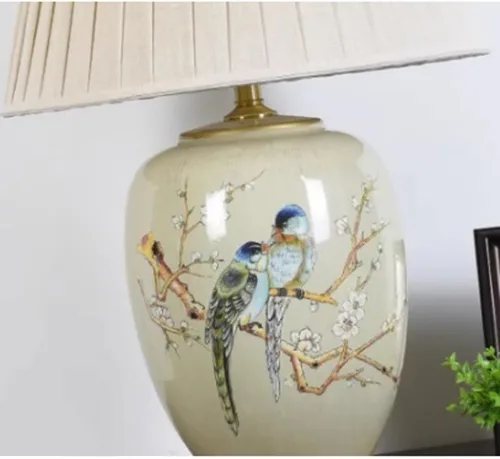 Miniatura 4 de Lamp for Desk Ceramic Retro Table Lamp Living Room Study Bedroom Bedside Table Decorative Lamp Creative Hotel Table Lamp Desk Lamps for Home