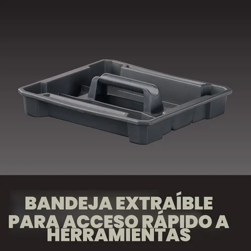 Miniatura 6 de Caja de herramientas DEWALT TSTAK, diseño extra grande, bandeja extraíble para fácil acceso a las herramientas, resistente al agua y a los escombros