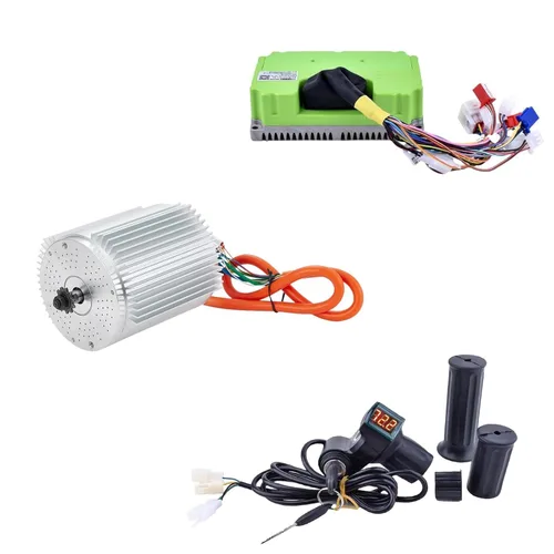 Miniatura 10 de Kunray 72V Brsushess Motor 6500W Electric Dirt Bike Motor Peak 9000RPM Peak 12KW for Tutio Kugo Electric Motorcycle Go Karts ATV Upgraded (72V 6500W)