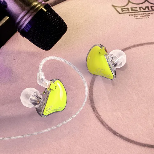 Miniatura 8 de BASN Bmaster - Auriculares intraurales con aislamiento de ruido, monitor de 1BA+2DD con armadura equilibrada híbrida de dos controladores IEM