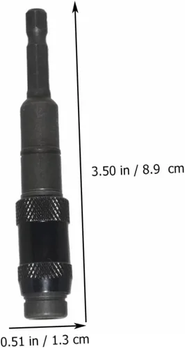 Miniatura 3 de TEHAUX Soporte de punta de poste magnético universal para broca de broca, soporte magnético para brocas, eje de extensión de broca, acero cromado