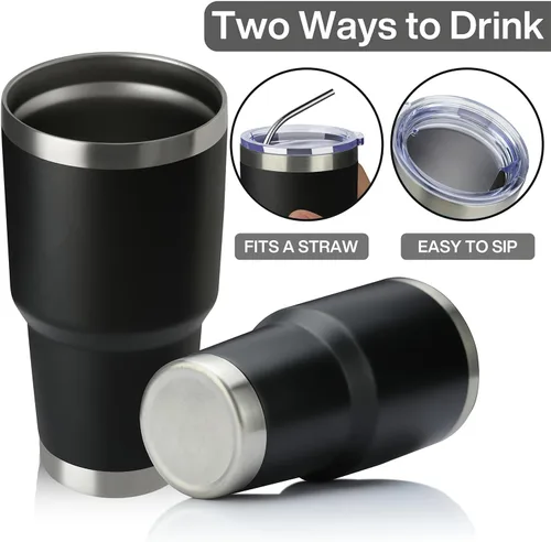 Miniatura 3 de Meway vaso para café de 30 onzas Negro