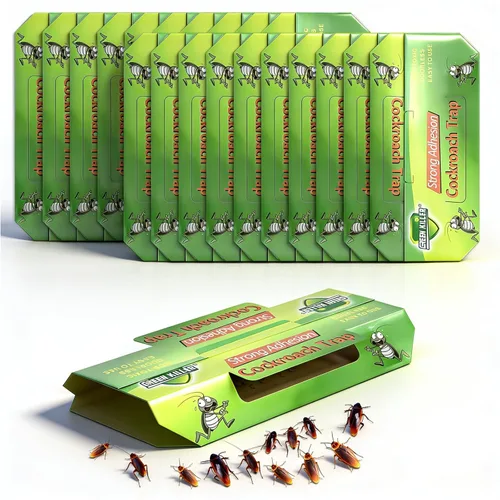Trampas para Cucarachas de Interiores Paquete de 20, Trampas Adhesivas para Cucarachas de Interiores del Hogar, Trampas Adhesivas de Pegamento para
