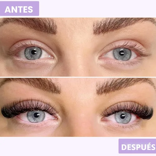 Miniatura 6 de B&Q - 280 racimos de pestañas naturales 30D, 40D, C, de 12 a 0.709 in, extensiones de pestañas individuales con banda fina suave y fina, aspecto