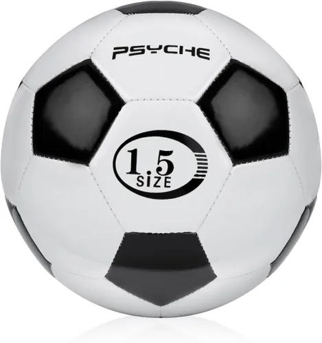 Wisdom Leaves Mini pelota de fútbol para niños/niños pequeños, pelotas de fútbol de tamaño 1.5, pelota de juguete para juegos en interiores y Blanco