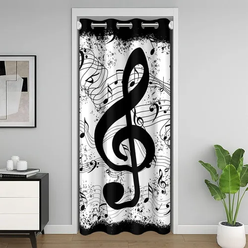 Miniatura 24 de Castle Fairy Cowboy Boots Door Curtain for Doorways Privacy Bohemia Musical Guitar Doorway Curtain Western Rustic Cowgirl All Season Blackout
