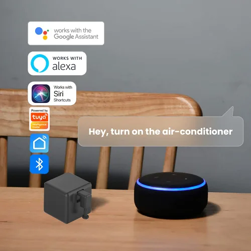 Miniatura 2 de Empujador de botón de interruptor inteligente: botón pulsador de bot, aplicación Tuya o control de temporizador, sin cableado, añade un concentrador
