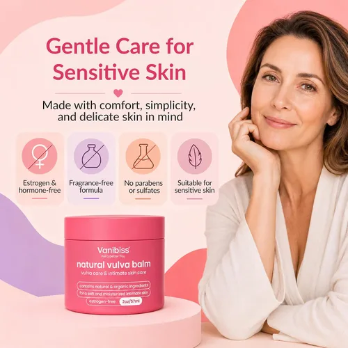 Miniatura 4 de Vanibiss Natural Vulva Balm - Crema Vulva y crema hidratante tópica para el cuidado de la piel tierna, alivia la sequedad, picazón, rozaduras
