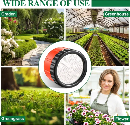 Miniatura 4 de Dreyoo Boquilla de riego de jardinería de 2000 agujeros para jardín al aire libre, rociador de ducha de jardín de 11 Gpm compatible con boquillas