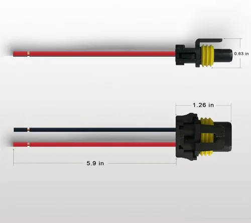 Miniatura 2 de 9005 9006 - Arnés de cableado hembra para faros delanteros antiniebla (paquete de 2)
