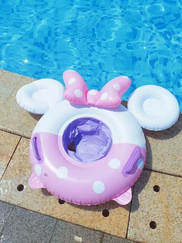 Miniatura 4 de Umbresen Flotador de natación para bebé, anillo de natación inflable lindo con asiento y asa, flotadores de piscina, juguetes, balsa de agua