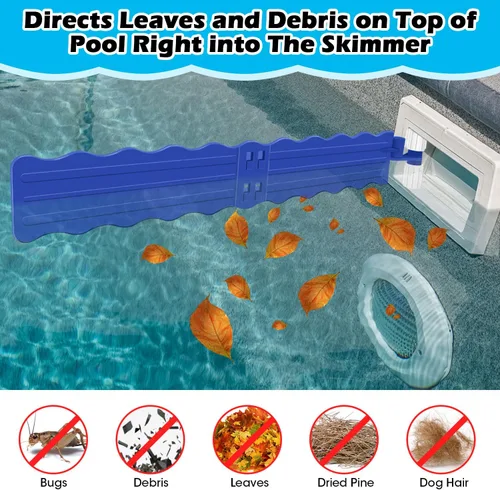 Miniatura 6 de Hydream Recolector de desechos de piscina, eliminación de hojas de piscina y desechos de plástico, hojas flotantes de desechos superficiales, Azul